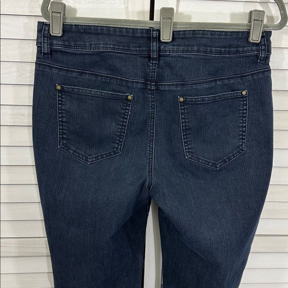 Chico's Platinum Ankle Jeans Size 1.5 (10) Dark Wash - Picture 8 of 15